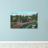 Aussicht auf den Ausable Chasm-Eingang Leinwanddruck (Insitu (Holzboden))