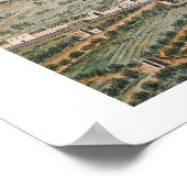 Aussicht auf den Ausbruch des Vesuv, der am Poster (Ecke)