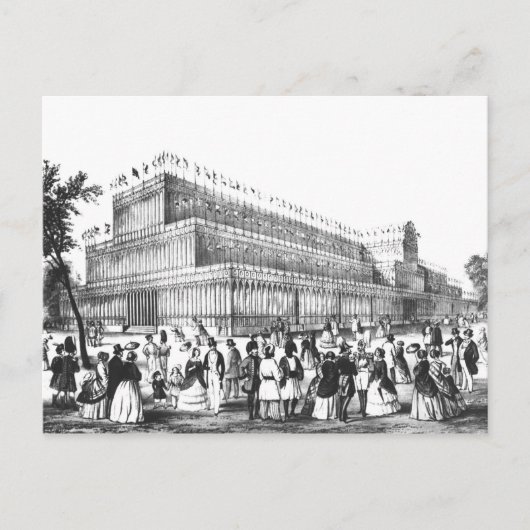 Aussicht auf den Außen des Kristall Palace Postkarte (Vorderseite)