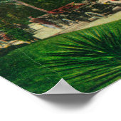 Aussicht auf den Außenbereich des Hotels del Monte Poster (Ecke)