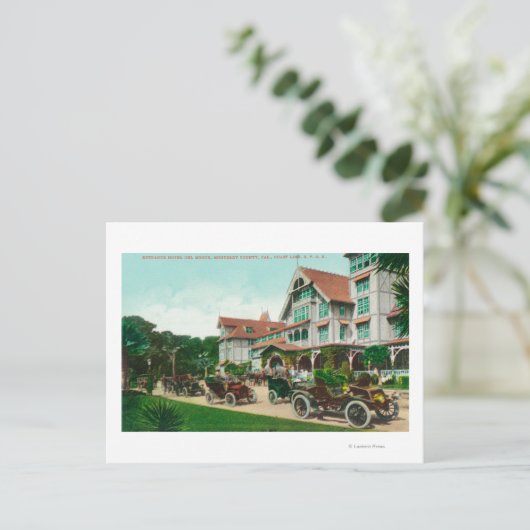 Aussicht auf den Außenbereich des Hotels del Monte Postkarte (Stehend Vorderseite)