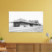 Aussicht auf den Bahnhof Leinwanddruck (Insitu (Wohnzimmer))