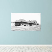 Aussicht auf den Bahnhof Leinwanddruck (Insitu (Holzboden))