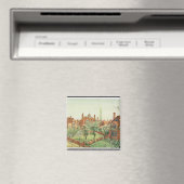 Aussicht auf den Bedford Park, 1882 (Farblitho) 2 Magnet (In Situ (Geschirrspüler))