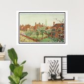 Aussicht auf den Bedford Park, 1882 (Farblitho) Poster (Heimbüro)