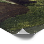 Aussicht auf den Berg Brocken, 1829 Poster (Ecke)