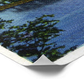 Aussicht auf den Berg "Shelving Rock" Poster (Ecke)