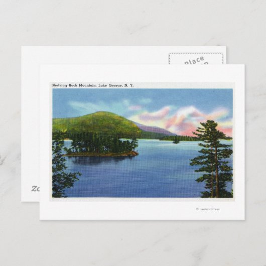 Aussicht auf den Berg "Shelving Rock" Postkarte (Vorne/Hinten)