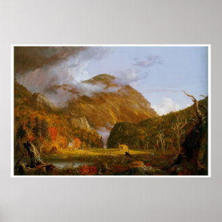 Aussicht auf den Bergpass Poster