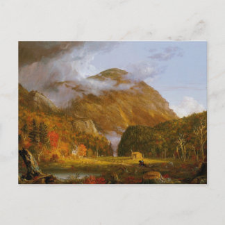 Aussicht auf den Bergpass Postkarte