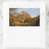 Aussicht auf den Bergpass Rechteckiger Aufkleber (Tasche)