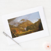 Aussicht auf den Bergpass Rechteckiger Aufkleber (Umschlag)