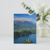 Aussicht auf den Bled-See von Mala Osojnica Postkarte (Stehend Vorderseite)
