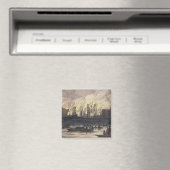 Aussicht auf den Brand im Whitehall Palace Magnet (In Situ (Geschirrspüler))