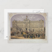 Aussicht auf den Buckingham Palace mit einer Mensc Postkarte (Vorne/Hinten)