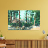 Aussicht auf den Camp Curry Speisesaal Leinwanddruck (Insitu (Wohnzimmer))