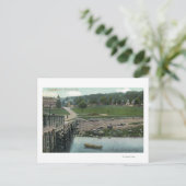 Aussicht auf den Campingplatz Postkarte (Stehend Vorderseite)