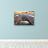 Aussicht auf den Central Park bei Sonnenuntergang Leinwanddruck (Insitu (Holzboden))