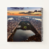 Aussicht auf den Central Park bei Sonnenuntergang Notizblock (Rückseite)