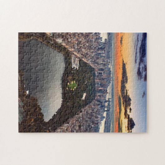 Aussicht auf den Central Park bei Sonnenuntergang Puzzle (Horizontal)
