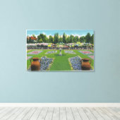 Aussicht auf den Chautauqua Anwesen Gardens Leinwanddruck (Insitu (Holzboden))