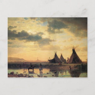 Aussicht auf den Chimney Rock von Albert Bierstadt Postkarte