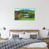 Aussicht auf den Chocorua und den See Leinwanddruck (Insitu (Schlafzimmer))