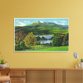 Aussicht auf den Chocorua und den See Leinwanddruck (Insitu (Wohnzimmer))