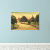 Aussicht auf den City PlazaHayward, CA. Leinwanddruck (Insitu (Holzboden))