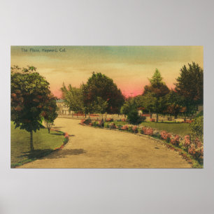 Aussicht auf den City PlazaHayward, CA. Poster