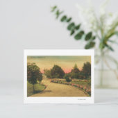 Aussicht auf den City PlazaHayward, CA. Postkarte (Stehend Vorderseite)