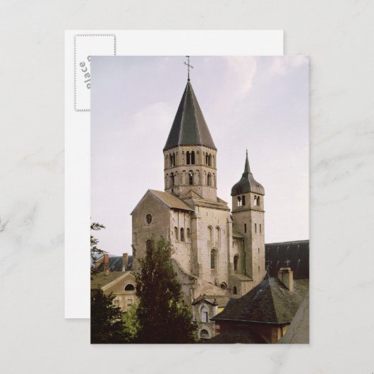 Aussicht auf den Clocher de l'Eau Benite Postkarte (Vorne/Hinten)