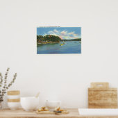 Aussicht auf den Cobbosseeconte in Pernette Cove Poster (Küche)