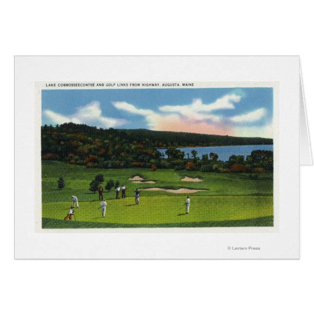 Aussicht auf den Cobbosseeconte und die Golfanlage (Vorderseite (Horizontal))