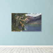 Aussicht auf den Convict-See im Hochgebirge Leinwanddruck (Insitu (Holzboden))