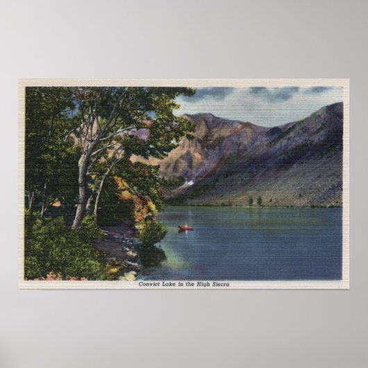 Aussicht auf den Convict-See im Hochgebirge Poster (Vorne)