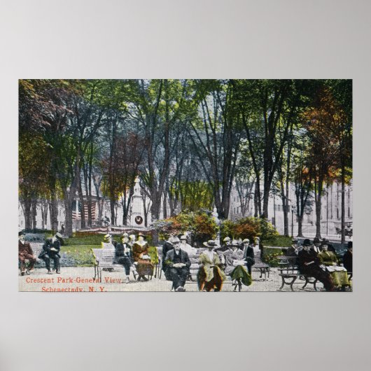 Aussicht auf den Crescent Park Poster (Vorne)