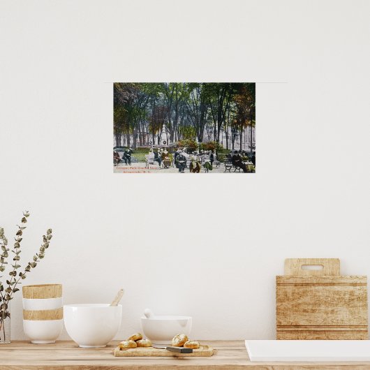 Aussicht auf den Crescent Park Poster (Küche)