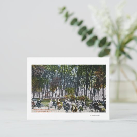 Aussicht auf den Crescent Park Postkarte (Stehend Vorderseite)