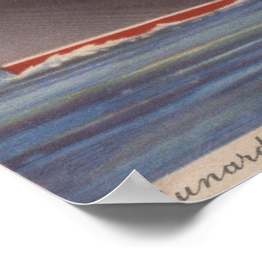 Aussicht auf den Cunard R.M.L. Poster (Ecke)