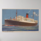 Aussicht auf den Cunard R.M.L. Poster (Vorne)