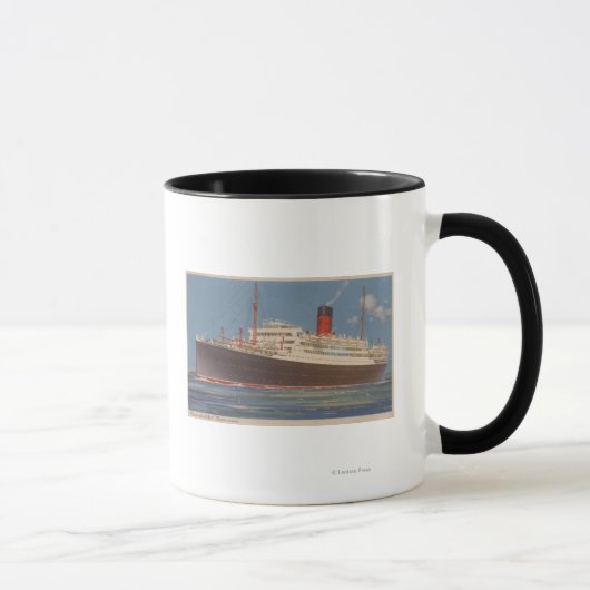 Aussicht auf den Cunard R.M.L. Tasse (Rechts)