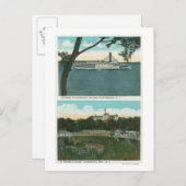 Aussicht auf den Dampfgarer und den Ausfahrschasm Postkarte (Vorne/Hinten)