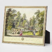 Aussicht auf den Diana-Tempel in Erlaw, graviert v Fotoplatte (Seite)