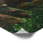 Aussicht auf den Dom Rock, Bar Hafen Poster (Ecke)