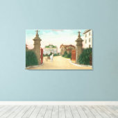 Aussicht auf den Eingang zur Terrasse von Presidio Leinwanddruck (Insitu (Holzboden))