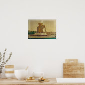 Aussicht auf den Elefantenbrunnen Poster (Küche)