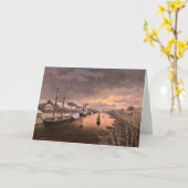 Aussicht auf den Fluss Aura in Turku Karte (Gelbe Blume)