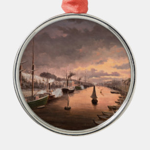 Aussicht auf den Fluss Aura in Turku Ornament Aus Metall