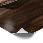 Aussicht auf den Fluss Aura in Turku Poster (Ecke)